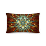 basic-kissen mit weihnachtlichem kaleidoskop-design 50x30 cm