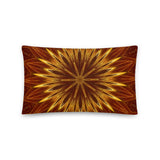 basic-kissen mit weihnachtlichem kaleidoskop-design 50x30 cm