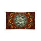 basic-kissen mit weihnachtlichem kaleidoskop-design 50x30 cm