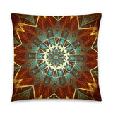 basic-kissen mit weihnachtlichem kaleidoskop-design