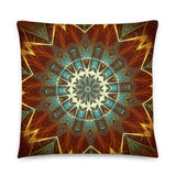 basic-kissen mit weihnachtlichem kaleidoskop-design 55x55 cm