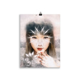 poster "wintermädchen" 30×40 cm