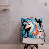 "Winterliches Einhorn III" Premium-Kissen