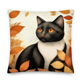 "Herbstkatze 1" Premium-Kissen