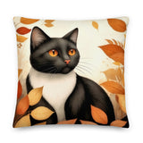 "Herbstkatze 1" Premium-Kissen