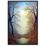 "Herbstlandschaft II" Gerahmtes Poster auf mattem Papier