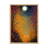 "Herbstlandschaft IX" Gerahmtes Poster auf mattem Papier