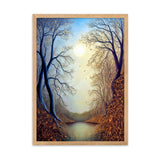 "Herbstlandschaft II" Gerahmtes Poster auf mattem Papier