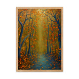 "Herbstlandschaft VIII" Gerahmtes Poster auf mattem Papier