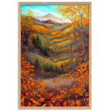 "Herbstlandschaft I" Gerahmtes Poster auf mattem Papier