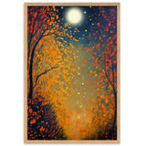 "Herbstlandschaft IX" Gerahmtes Poster auf mattem Papier