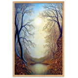 "Herbstlandschaft II" Gerahmtes Poster auf mattem Papier