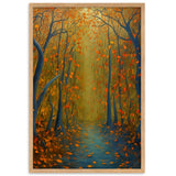"Herbstlandschaft VIII" Gerahmtes Poster auf mattem Papier