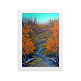 "Herbstlandschaft VI" Gerahmtes Poster auf mattem Papier