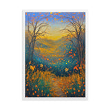 "Herbstlandschaft V" Gerahmtes Poster auf mattem Papier