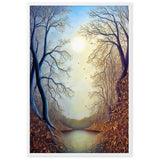 "Herbstlandschaft II" Gerahmtes Poster auf mattem Papier