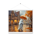 "Oktoberregen" Poster mit Aufhängern