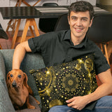 kissenbezug mit edlem kaleidoskop-design und fraktalelementen