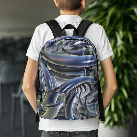rucksack mit futuristischem fraktal-design default title