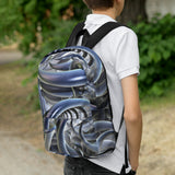 rucksack mit futuristischem fraktal-design