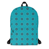 rucksack mit kleinem leuchtend-blauem kreis-muster default title
