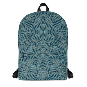 rucksack mit blauem kaleidoskop-design default title