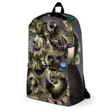 rucksack mit abstraktem fraktal-design