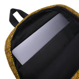 rucksack mit fröhlichem kaleidoskop-muster
