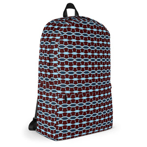 rucksack mit geometrischem muster