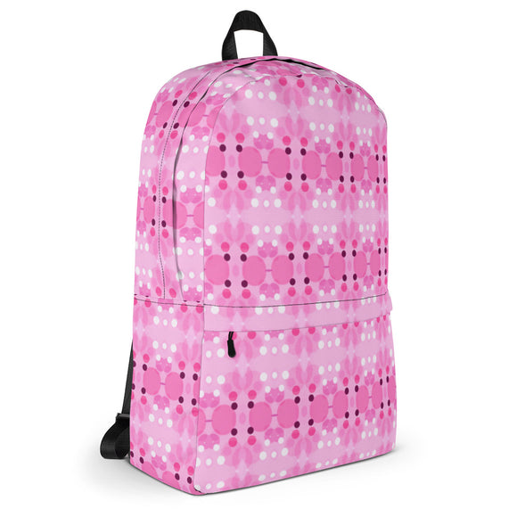 rucksack mit rosa muster