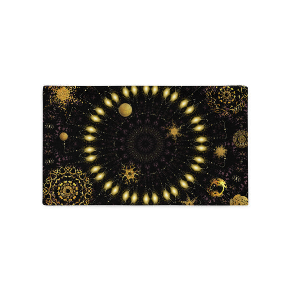 kissenbezug mit edlem kaleidoskop-design und fraktalelementen 50 x 30 cm