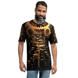allover-print männer t-shirt in stylischem 3d-design
