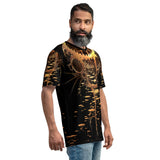allover-print männer t-shirt in stylischem 3d-design