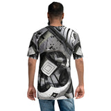 futuristisches männer t-shirt in 3d-optik