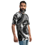 futuristisches männer t-shirt in 3d-optik