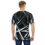 männer t-shirt in futuristischer 3d-optik