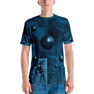 männer t-shirt in 3d-optik