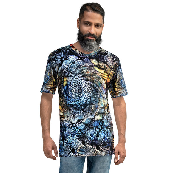 herren-t-shirt mit abstraktem design