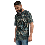 männer t-shirt mit fraktal-design