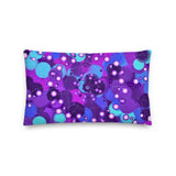 premium-kissen "purple bubbles" 50 x 30 cm