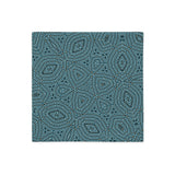 premium-kissenbezug mit blauem kaleidoskop-design 18×18