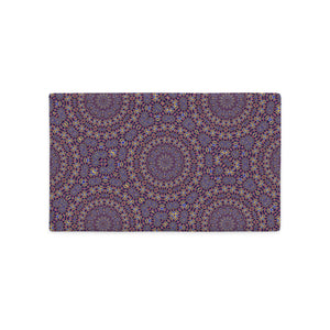 premium-kissenbezug mit violettem muster 20×12