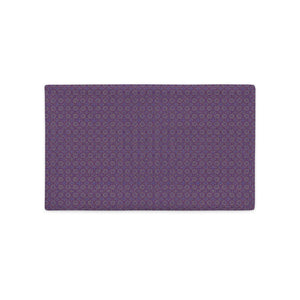 premium kissen-bezug mit violettem muster 20×12