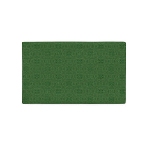 premium-kissenbezug mit grünem muster 20×12