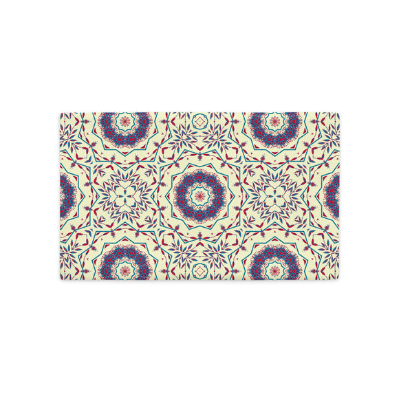 premium-kissenbezug mit fröhlichem kaleidoskop-design 20×12