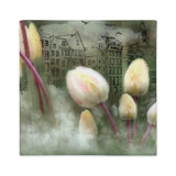 "himmelsblüten - tulpen aus amsterdam" premium-kissenbezug 22×22
