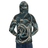 unisex-kapuzenpullover mit fraktal-design