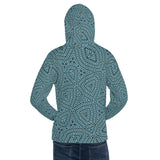 unisex-kapuzenpullover mit kaleidoskop-design