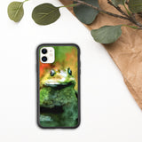 biologisch abbaubare handyhülle mit frosch-design iphone 11