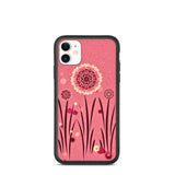 biologisch abbaubare handyhülle "blumenwiese pink" iphone 11